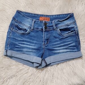 Wax Jean Blue Denim Shorts